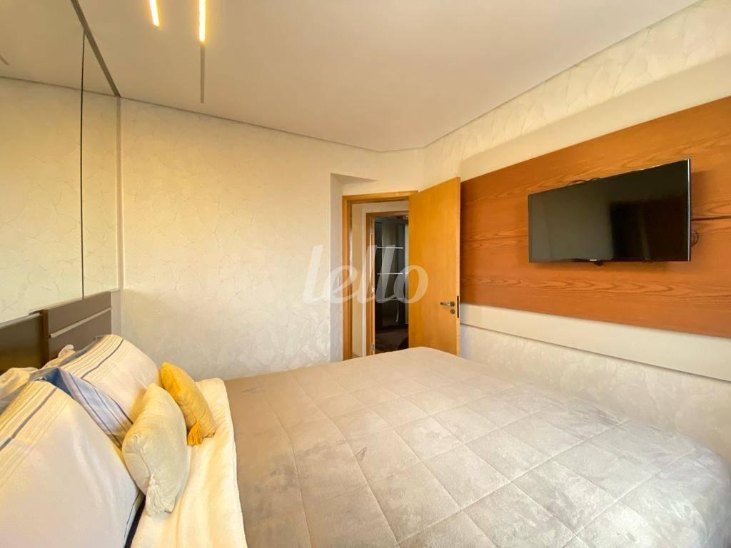 DORMITÓRIO de Apartamento à venda, Padrão com 61 m², 3 quartos e 2 vagas em Ch Santo Antônio (ZL) - São Paulo