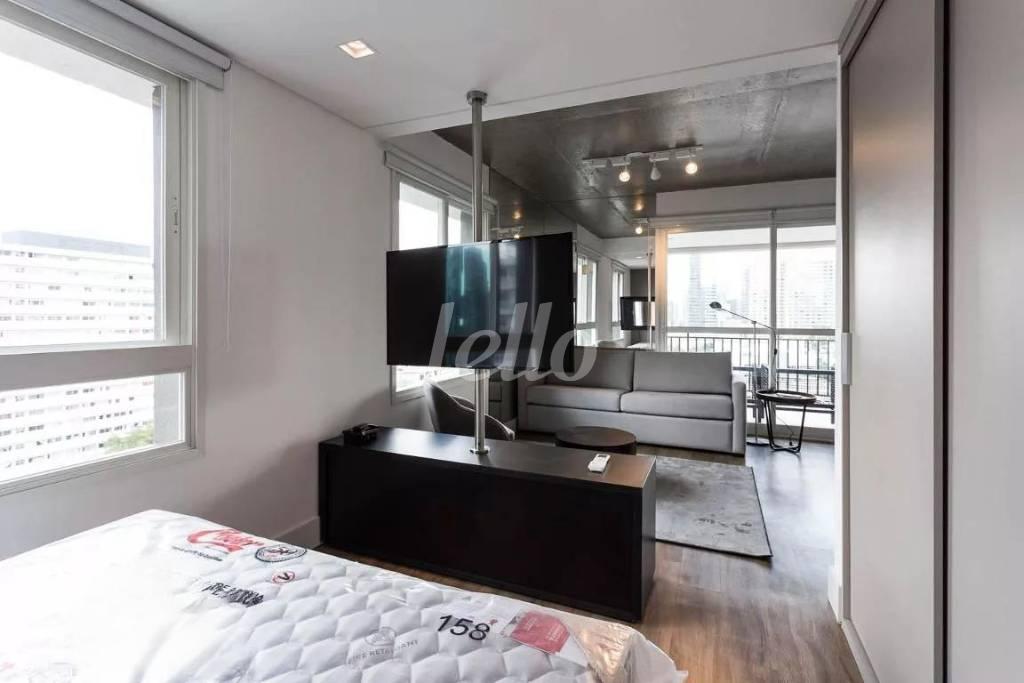 QUARTO de Apartamento para alugar, Studio com 63 m², 1 quarto e 1 vaga em Cidade Monções - São Paulo