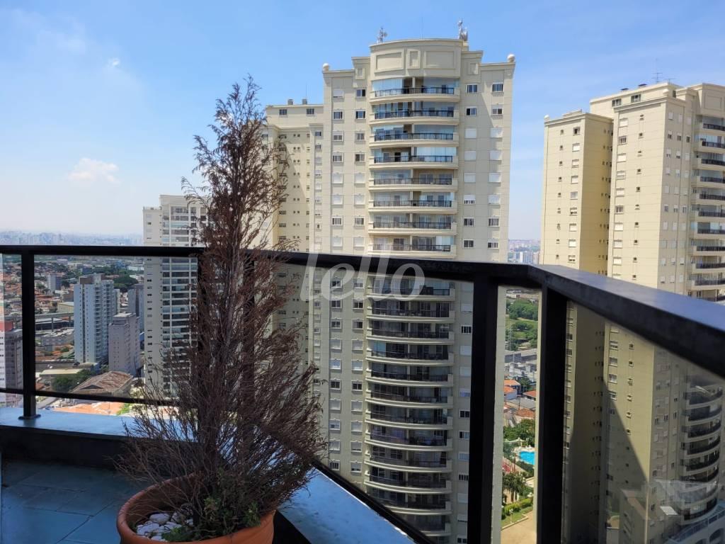SACADA de Apartamento à venda, cobertura - Padrão com 372 m², 6 quartos e 5 vagas em Parque da Mooca - São Paulo