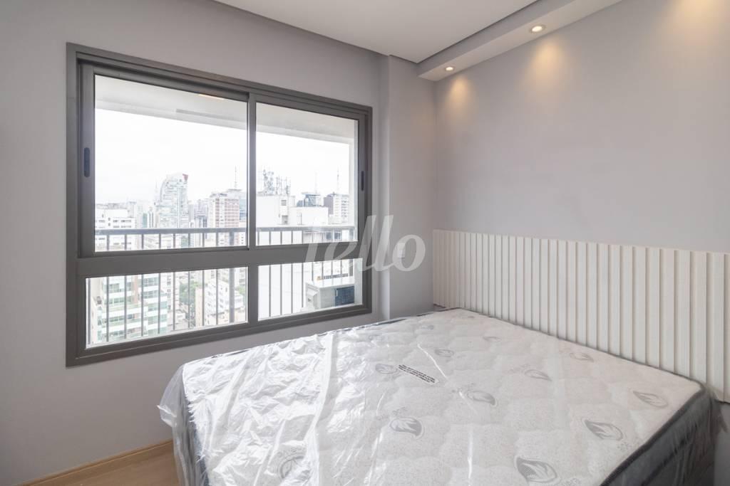QUARTO de Apartamento para alugar, Padrão com 32 m², 1 quarto e em Consolação - São Paulo