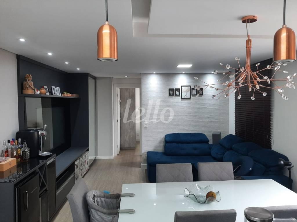 SALA de Apartamento à venda, Padrão com 43 m², 2 quartos e 1 vaga em Brás - São Paulo