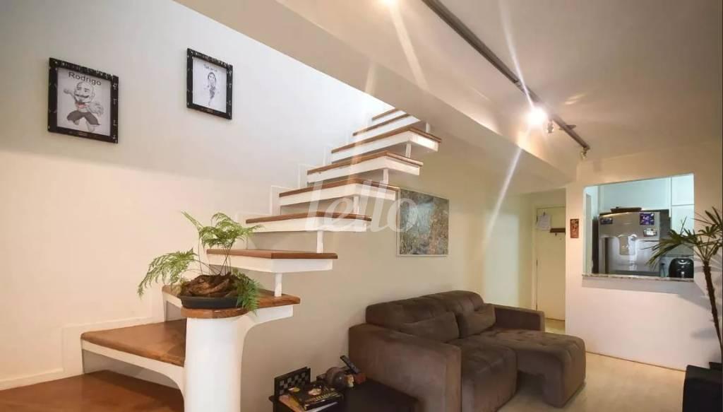 SALA de Apartamento à venda, Duplex com 60 m², 2 quartos e 2 vagas em Paraisópolis - São Paulo