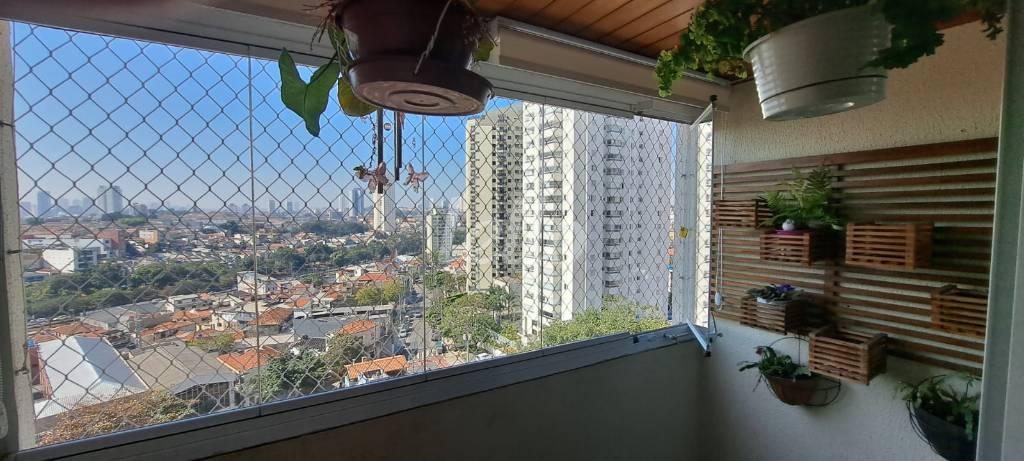 SACADA de Apartamento à venda, Padrão com 60 m², 2 quartos e 1 vaga em Vila Bertioga - São Paulo