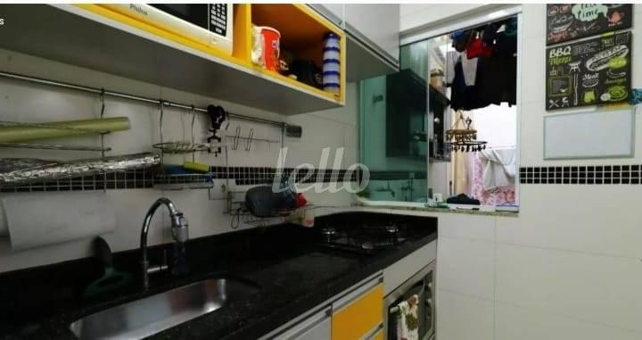 COZINHA de Apartamento à venda, Padrão com 48 m², 1 quarto e 1 vaga em Parque Erasmo Assunção - Santo André