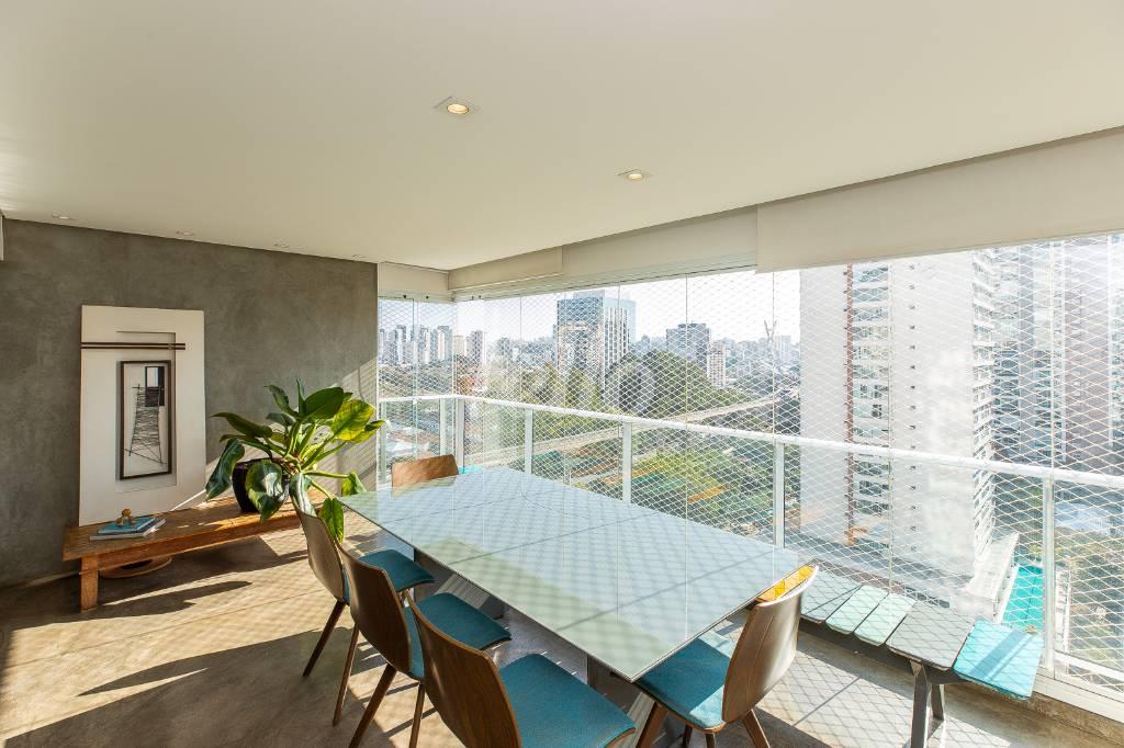 VARANDA GOURMET de Apartamento à venda, Padrão com 138 m², 2 quartos e 2 vagas em Brooklin Paulista - São Paulo