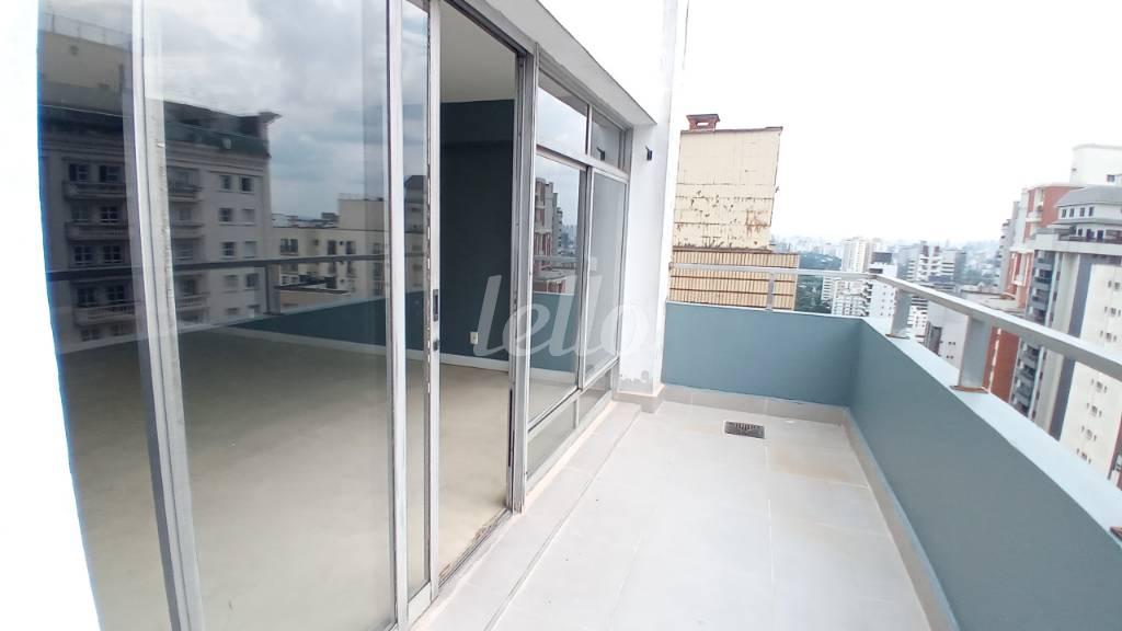 VARANDA SALA de Apartamento para alugar, Padrão com 180 m², 2 quartos e 1 vaga em Paraíso - São Paulo