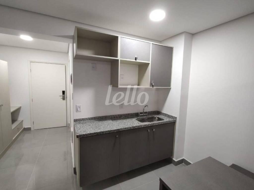 COZINHA de Apartamento para alugar, Padrão com 33 m², 1 quarto e 1 vaga em Centro - São Bernardo do Campo