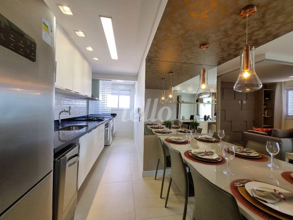 SALA DE JANTAR- COZINHA de Apartamento à venda, Padrão com 60 m², 2 quartos e 1 vaga em Campestre - Santo André