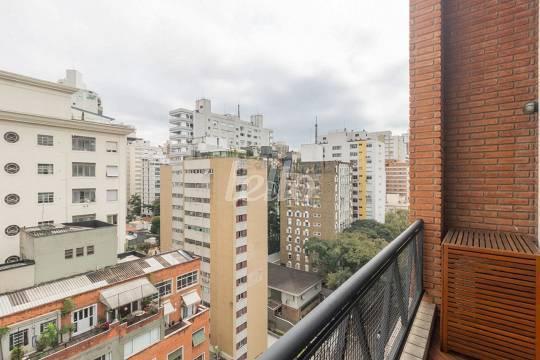 VARANDA de Apartamento para alugar, Duplex com 75 m², 1 quarto e 2 vagas em Cerqueira César - São Paulo