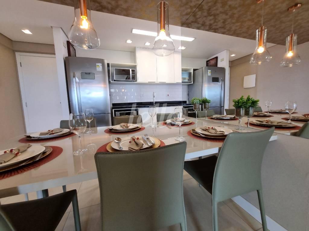 SALA DE JANTAR de Apartamento à venda, Padrão com 60 m², 2 quartos e 1 vaga em Campestre - Santo André