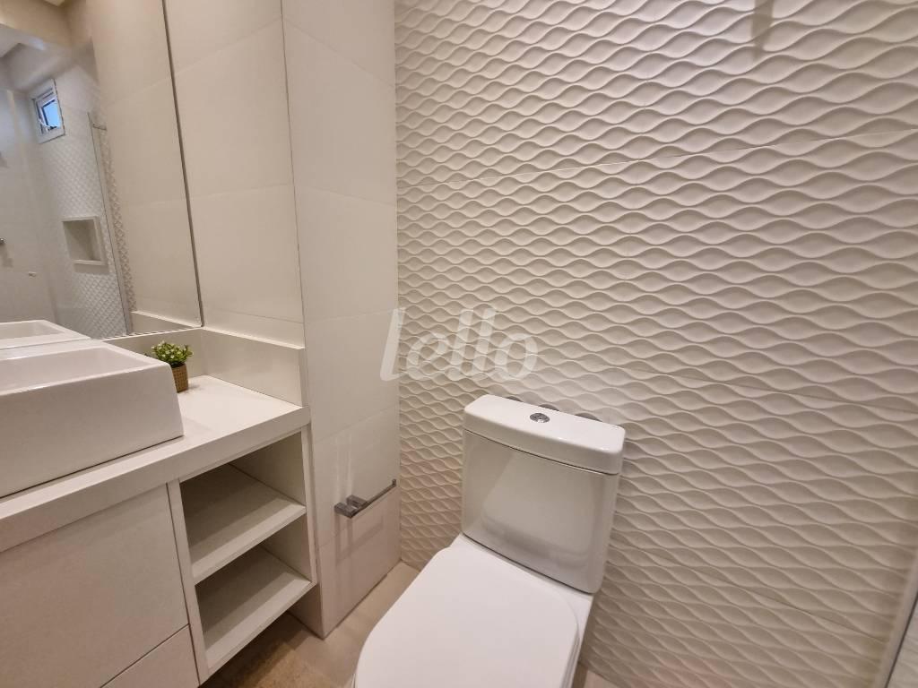 BANHEIRO de Apartamento à venda, Padrão com 60 m², 2 quartos e 1 vaga em Campestre - Santo André