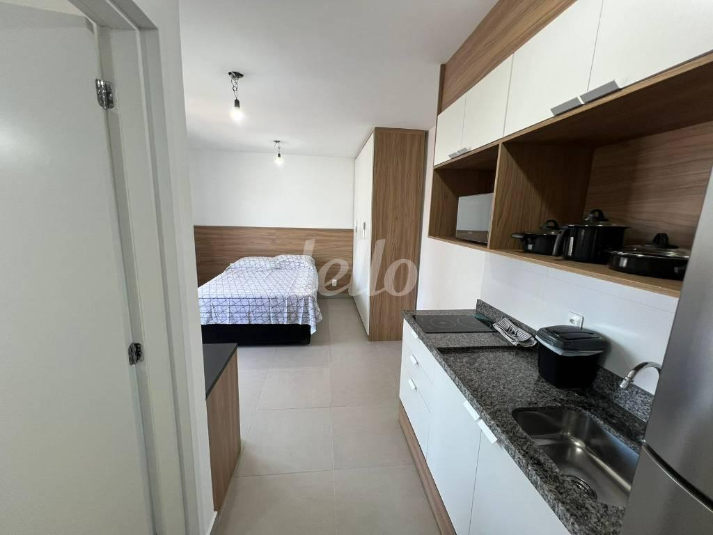 COZINHA de Apartamento para alugar, Padrão com 32 m², 1 quarto e em Pinheiros - São Paulo
