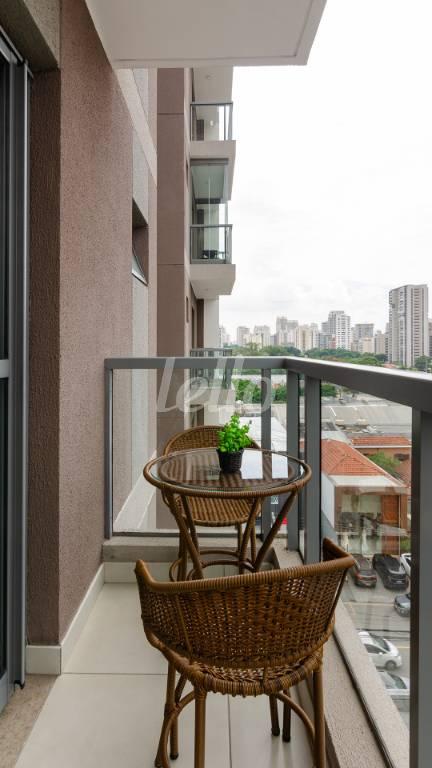 SACADA de Apartamento para alugar, Padrão com 26 m², 1 quarto e em Indianópolis - São Paulo