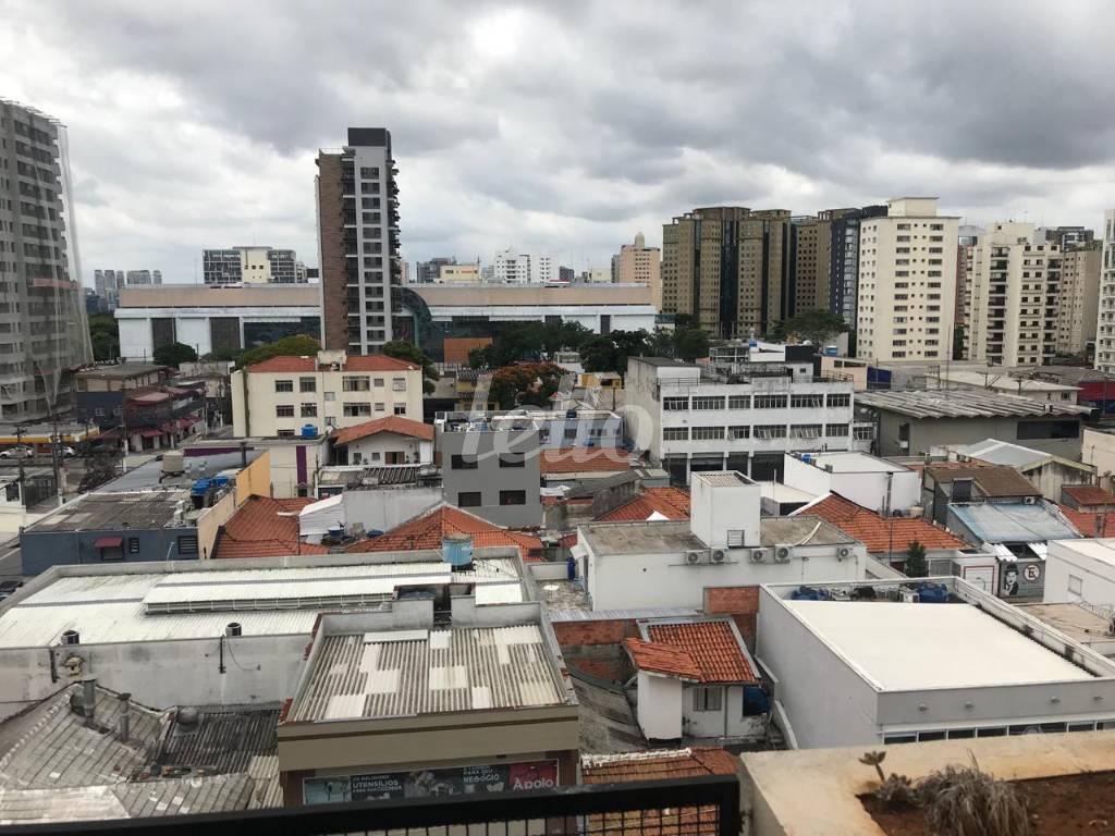 VISTA EXTERNA de Apartamento à venda, Padrão com 32 m², 1 quarto e 1 vaga em Indianópolis - São Paulo