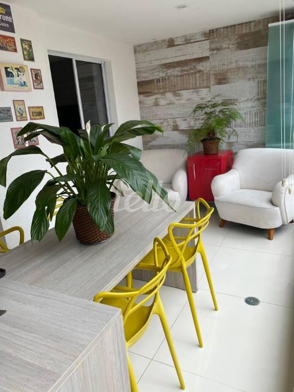 VARANDA GOURMET de Apartamento à venda, Padrão com 116 m², 3 quartos e 2 vagas em Vila Valparaíso - Santo André