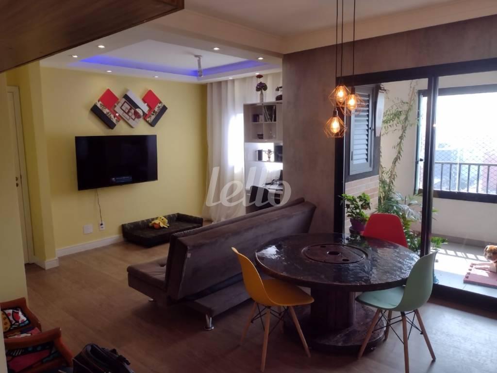 SALA de Apartamento à venda, Padrão com 50 m², 1 quarto e em Brás - São Paulo