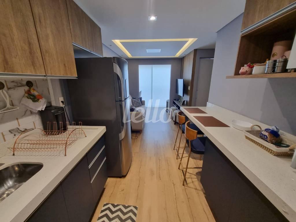 COZINHA de Apartamento à venda, Padrão com 33 m², 1 quarto e em Vila Mariana - São Paulo