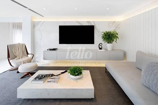 LIVING de Apartamento à venda, Padrão com 188 m², 1 quarto e 3 vagas em Vila Uberabinha - São Paulo