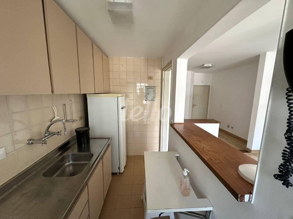 COZINHA de Apartamento à venda, Padrão com 57 m², 1 quarto e 1 vaga em Indianópolis - São Paulo