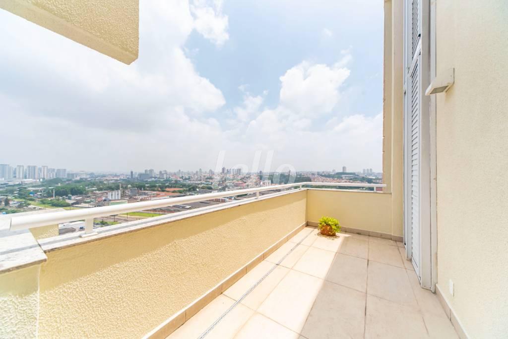 VARANDA DA SALA de Apartamento à venda, Duplex com 227 m², 3 quartos e 4 vagas em Centro - Santo André