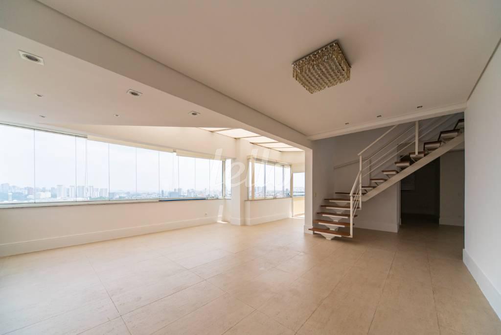 SALA de Apartamento à venda, Duplex com 227 m², 3 quartos e 4 vagas em Centro - Santo André
