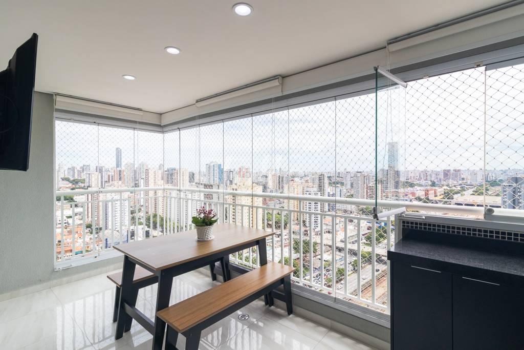 19 - VARANDA GOURMET de Apartamento à venda, Padrão com 80 m², 2 quartos e 2 vagas em Tatuapé - São Paulo