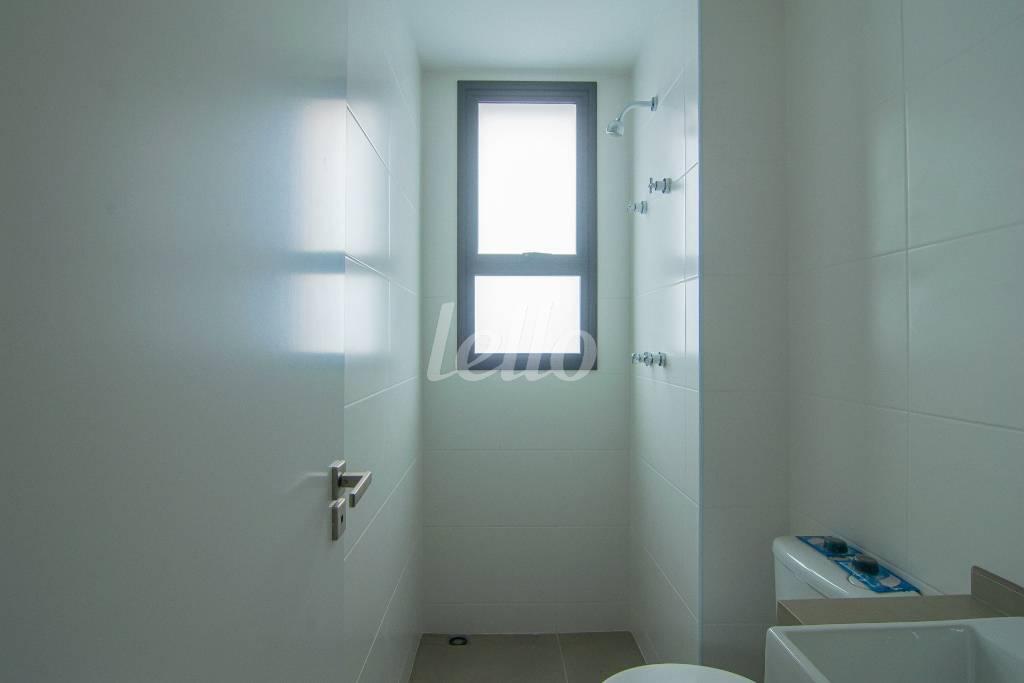 BANHEIRO SOCIAL de Apartamento para alugar, Padrão com 44 m², e 1 vaga em Santa Cecília - São Paulo