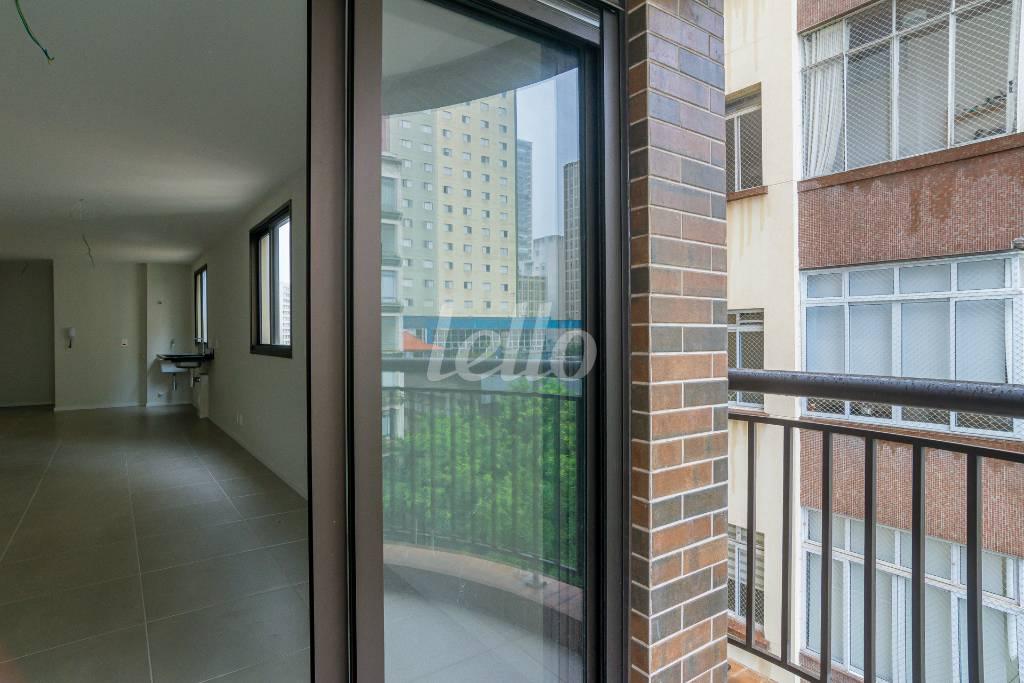 SACADA de Apartamento para alugar, Padrão com 44 m², e 1 vaga em Santa Cecília - São Paulo