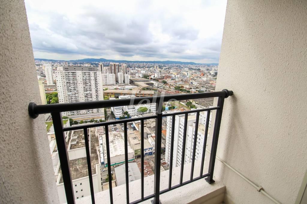 SACADA de Apartamento à venda, Padrão com 82 m², 2 quartos e 2 vagas em Brás - São Paulo