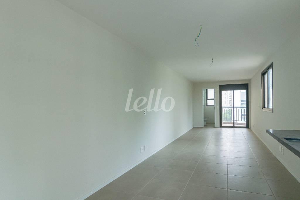 SALA de Apartamento para alugar, Padrão com 44 m², e 1 vaga em Santa Cecília - São Paulo