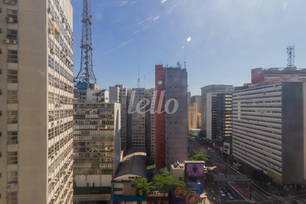 VISTA de Sala / Conjunto à venda, Padrão com 36 m², e 1 vaga em Bela Vista - São Paulo