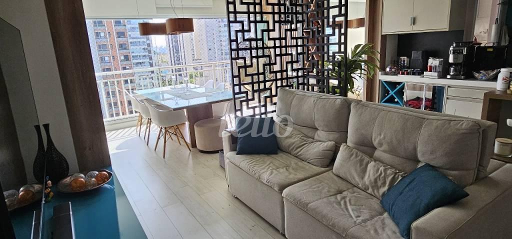 SALA ESTAR de Apartamento à venda, Padrão com 89 m², 2 quartos e 2 vagas em Vila Mascote - São Paulo