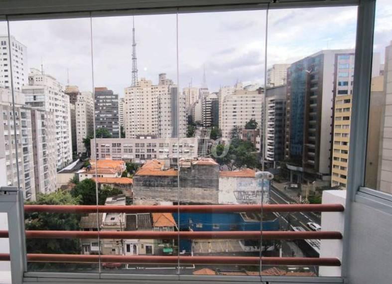 VISTA de Apartamento à venda, Padrão com 45 m², 1 quarto e 1 vaga em Jardim Paulista - São Paulo