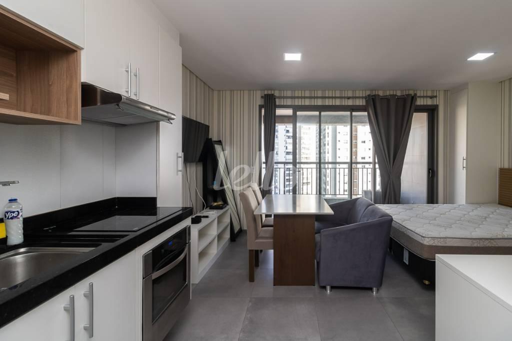 COZINHA de Apartamento para alugar, Padrão com 38 m², 1 quarto e 1 vaga em Cidade Mãe do Céu - São Paulo