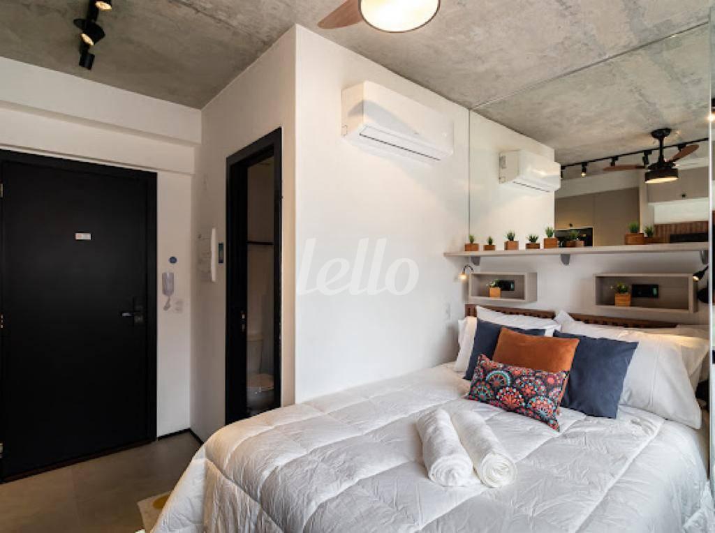 QUARTO de Apartamento para alugar, Studio com 18 m², 1 quarto e em Bela Vista - São Paulo