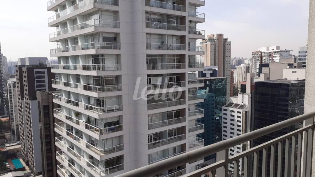 SACADA de Apartamento para alugar, Padrão com 63 m², 1 quarto e 1 vaga em Cidade Monções - São Paulo