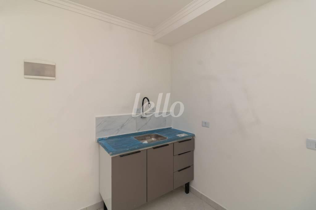 COZINHA de Apartamento para alugar, Padrão com 35 m², 1 quarto e em Vila Prudente - São Paulo