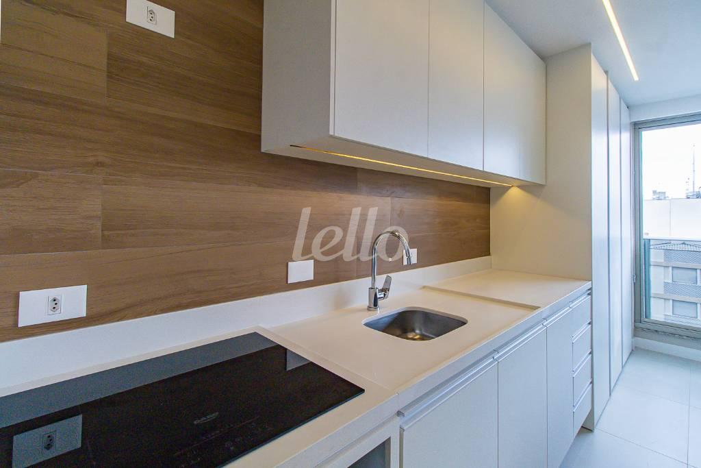 COZINHA de Apartamento para alugar, Padrão com 38 m², 1 quarto e 1 vaga em Vila Mariana - São Paulo