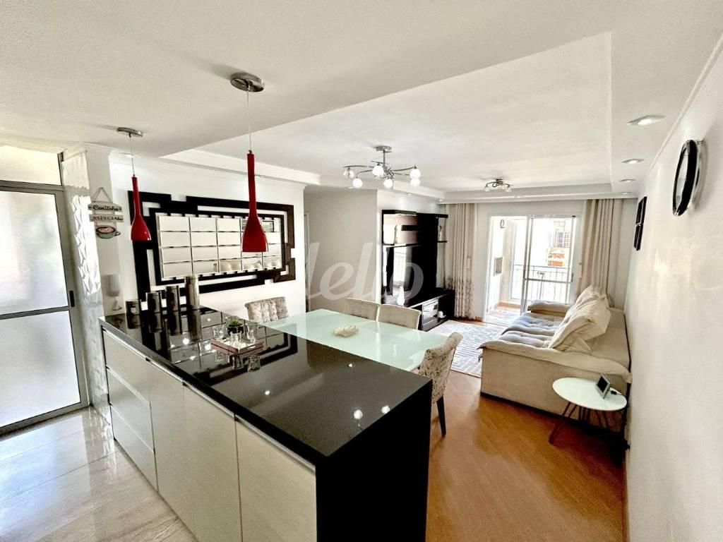 SALA de Apartamento à venda, Padrão com 77 m², 3 quartos e 1 vaga em Mooca - São Paulo