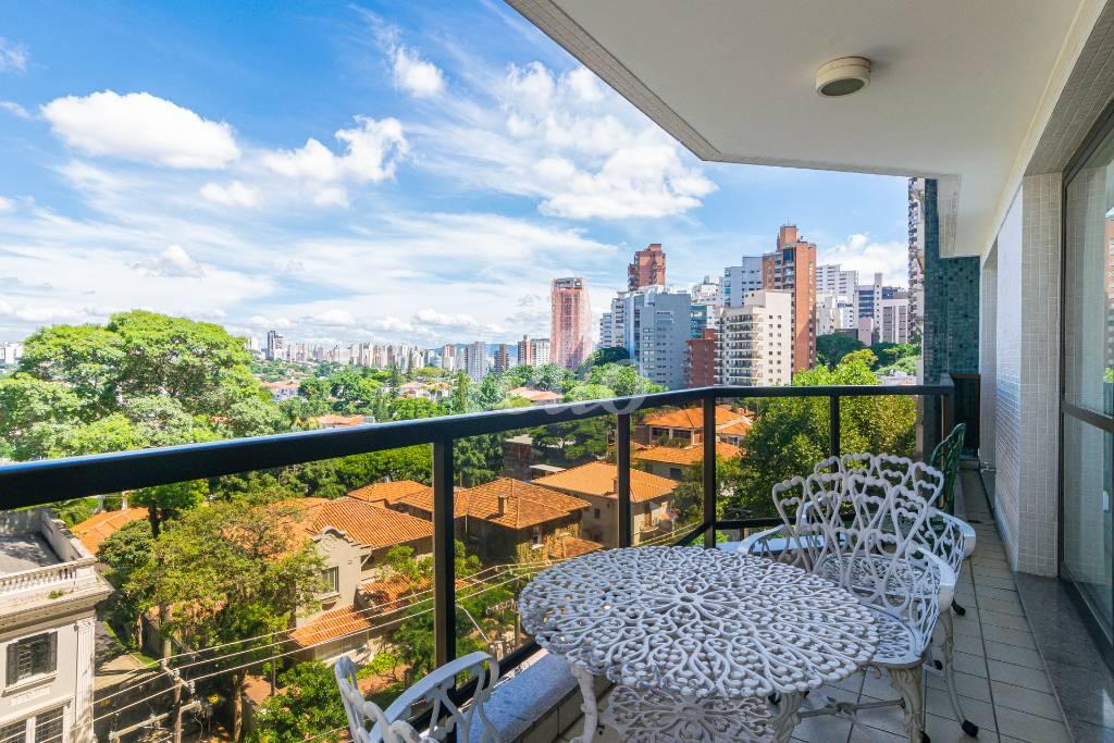 VARANDA de Apartamento à venda, Padrão com 260 m², 4 quartos e 4 vagas em Higienópolis - São Paulo