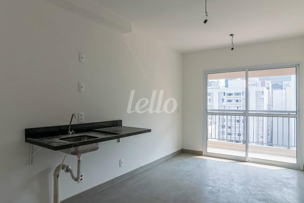 COZINHA de Apartamento para alugar, Padrão com 50 m², 1 quarto e 1 vaga em Bela Vista - São Paulo