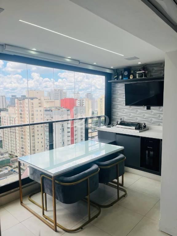 VARANDA GOURMET de Apartamento à venda, Padrão com 70 m², 3 quartos e 1 vaga em Vila Gomes Cardim - São Paulo