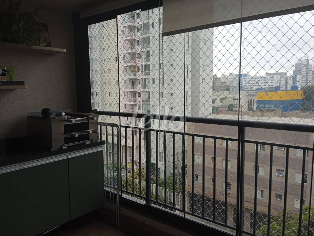 VARANDA de Apartamento à venda, Padrão com 59 m², 2 quartos e 1 vaga em Cambuci - São Paulo
