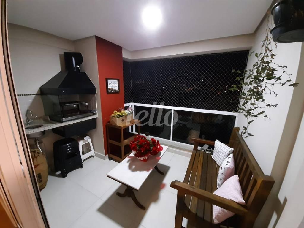 VARANDA GOURMET de Apartamento à venda, Padrão com 80 m², 2 quartos e 2 vagas em Campestre - Santo André