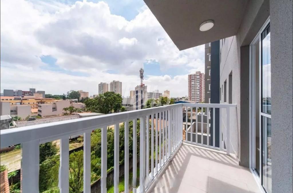 SACADA de Apartamento à venda, Padrão com 42 m², 2 quartos e 1 vaga em Santa Maria - Santo André