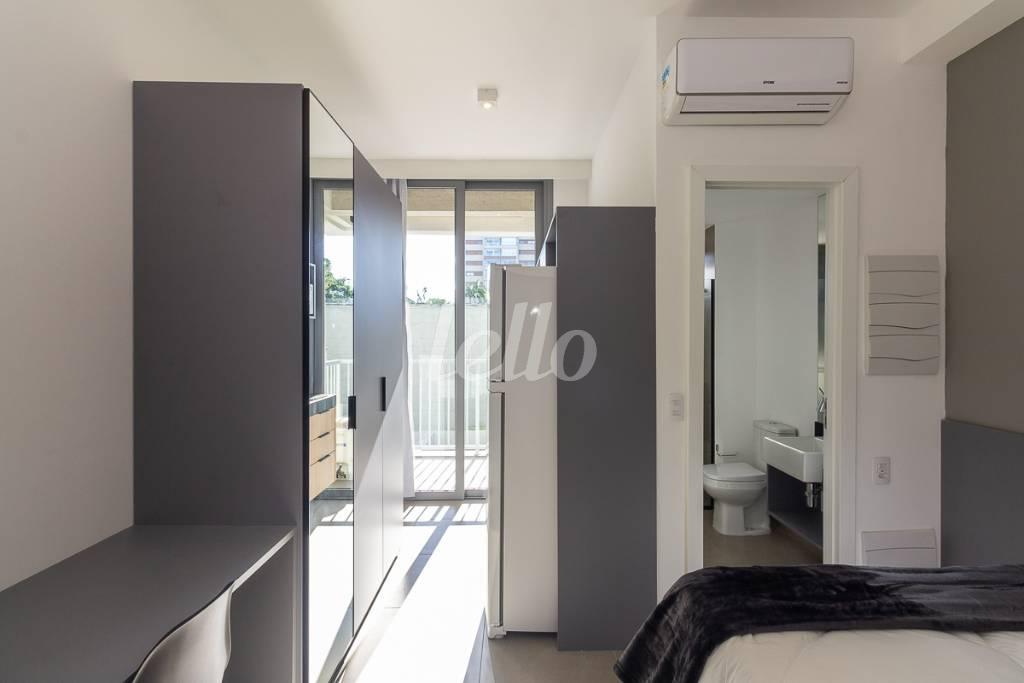 STUDIO de Apartamento para alugar, Padrão com 21 m², 1 quarto e em Indianópolis - São Paulo