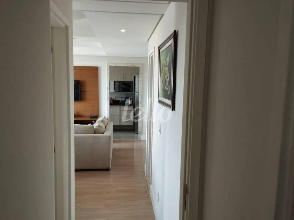 CORREDOR de Apartamento para alugar, Padrão com 63 m², 2 quartos e 1 vaga em Vila Santa Clara - São Paulo