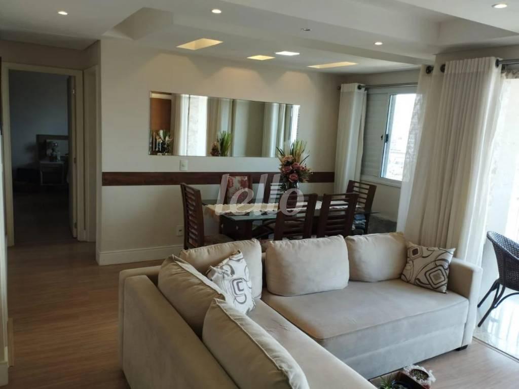 SALA de Apartamento para alugar, Padrão com 63 m², 2 quartos e 1 vaga em Vila Santa Clara - São Paulo