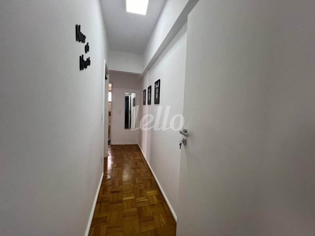 CORREDOR de Apartamento à venda, Padrão com 70 m², 2 quartos e 1 vaga em Jardins - São Paulo