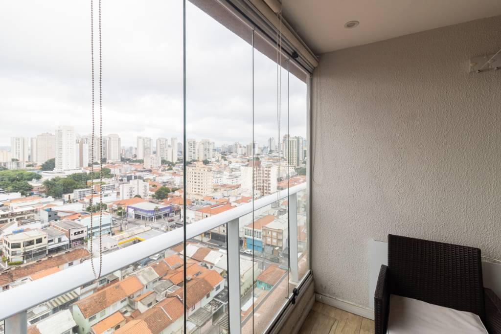 08 VARANDA de Apartamento à venda, Studio com 35 m², 1 quarto e 1 vaga em Vila Gomes Cardim - São Paulo